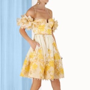 Zimmermann Postcard Bow Bodice Dress Never worn